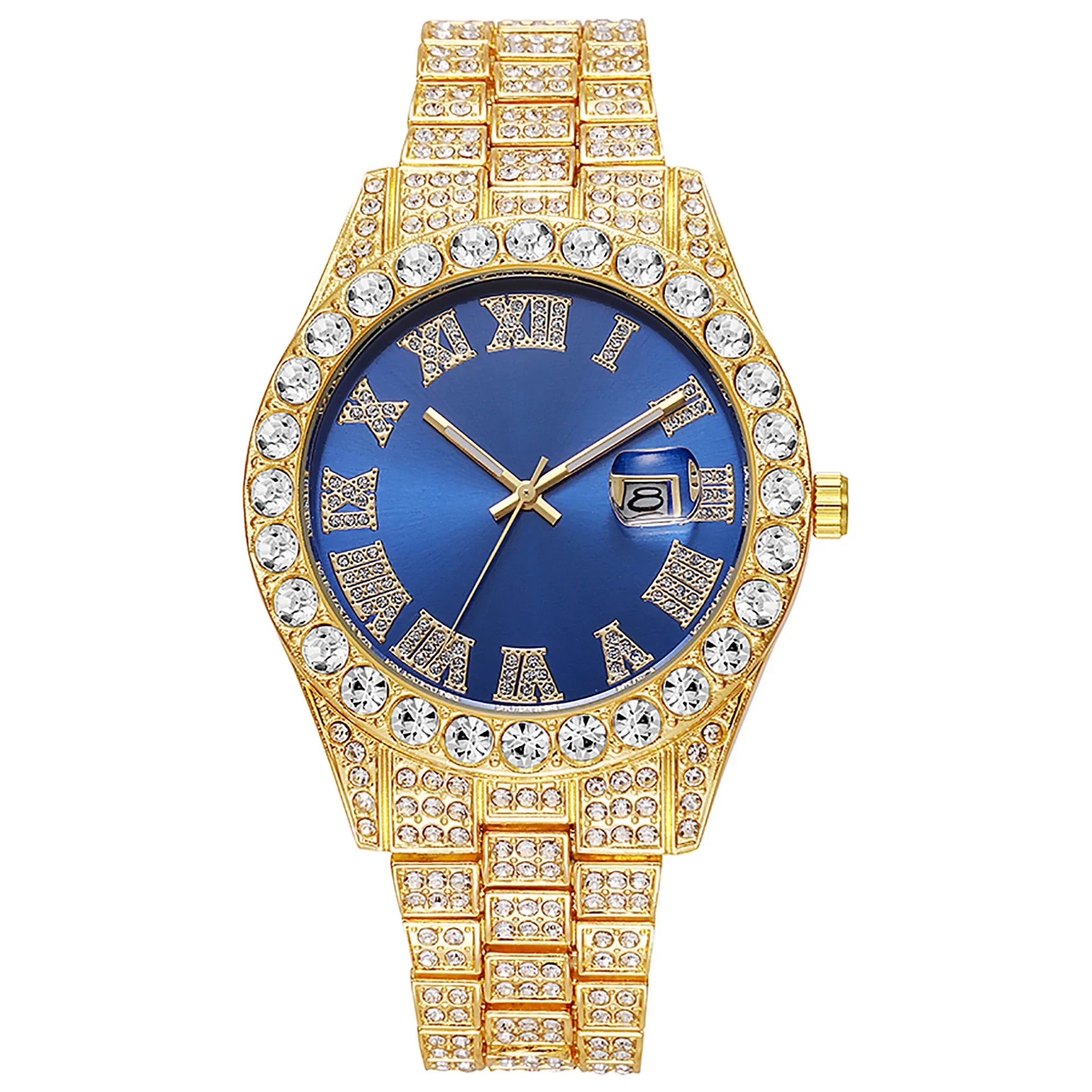 Diamond Gold Quartz Watch