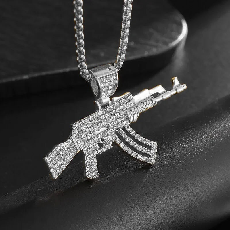 Ak-47 Submachine Gun Necklace