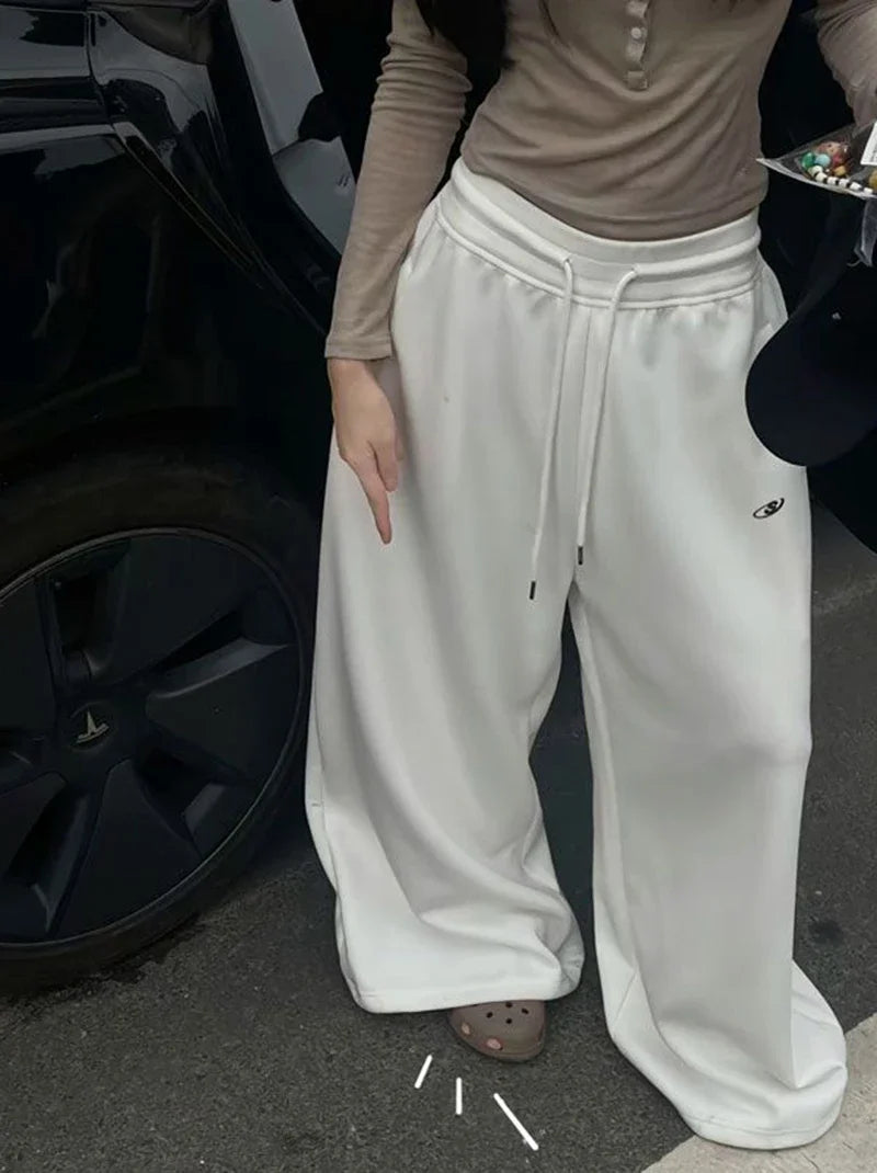 American Retro Hip-Hop Oversized Woman Sweatpants