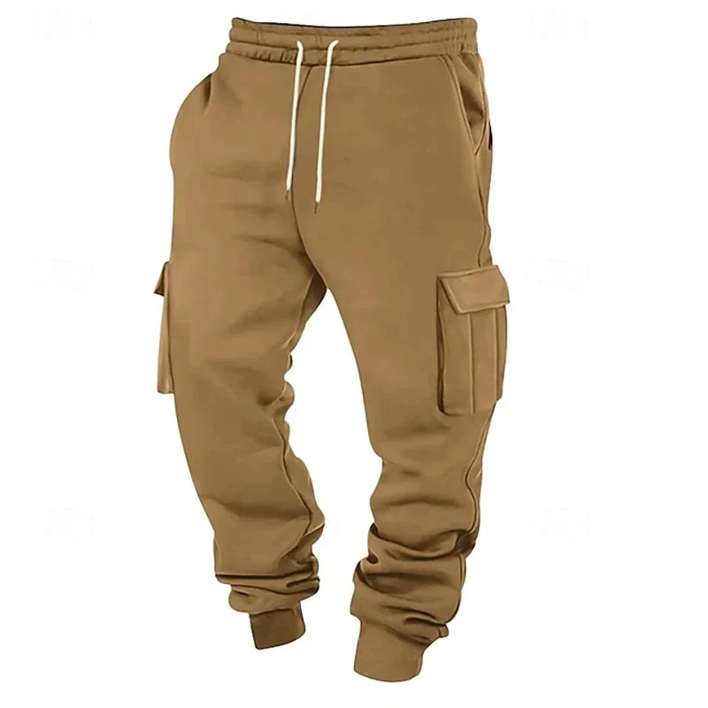 Men Multi-Pocket Workwear Sports Long  Pants