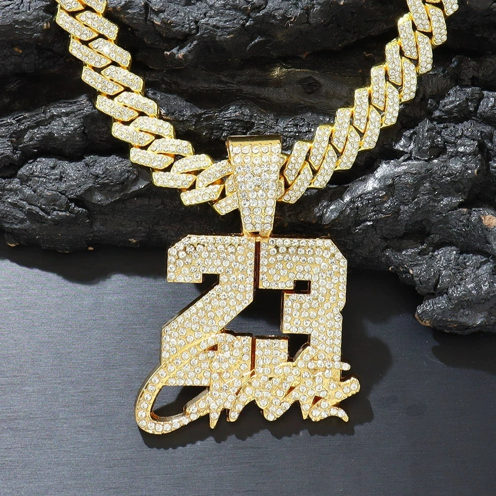 Hip Hop Number 23 Pendant Necklace