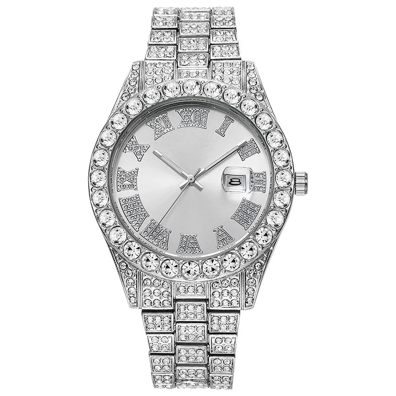 Diamond Gold Quartz Watch