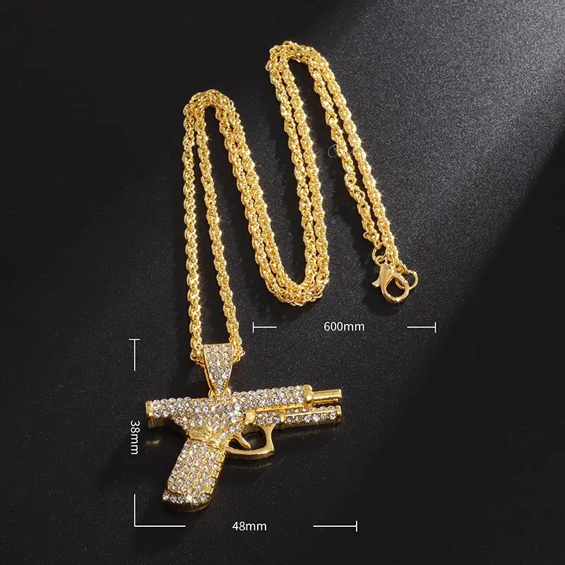 Submachine Gun Necklace