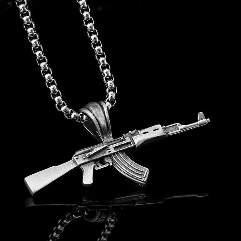 Ak-47 Submachine Gun Necklace