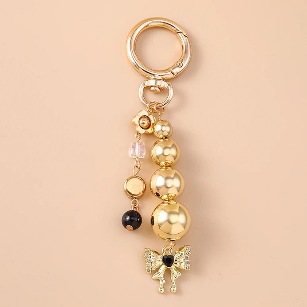 Bowknot Love Heart Keychain