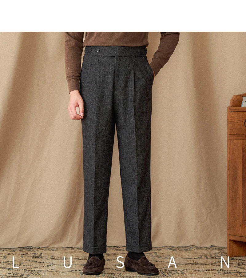 Winter Thick Warm Naples High Waist Straight Pants
