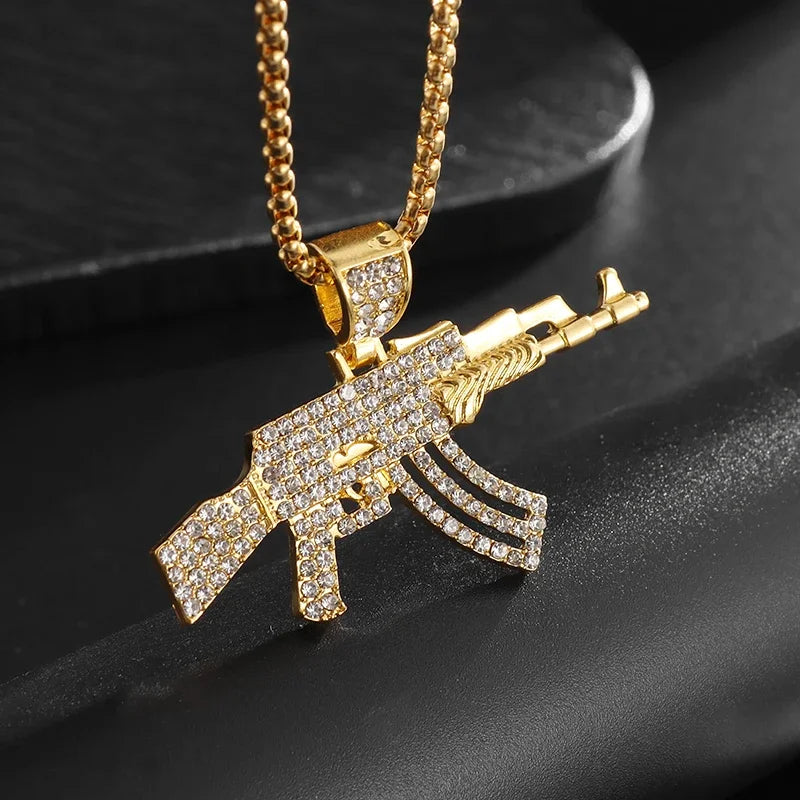 Ak-47 Submachine Gun Necklace