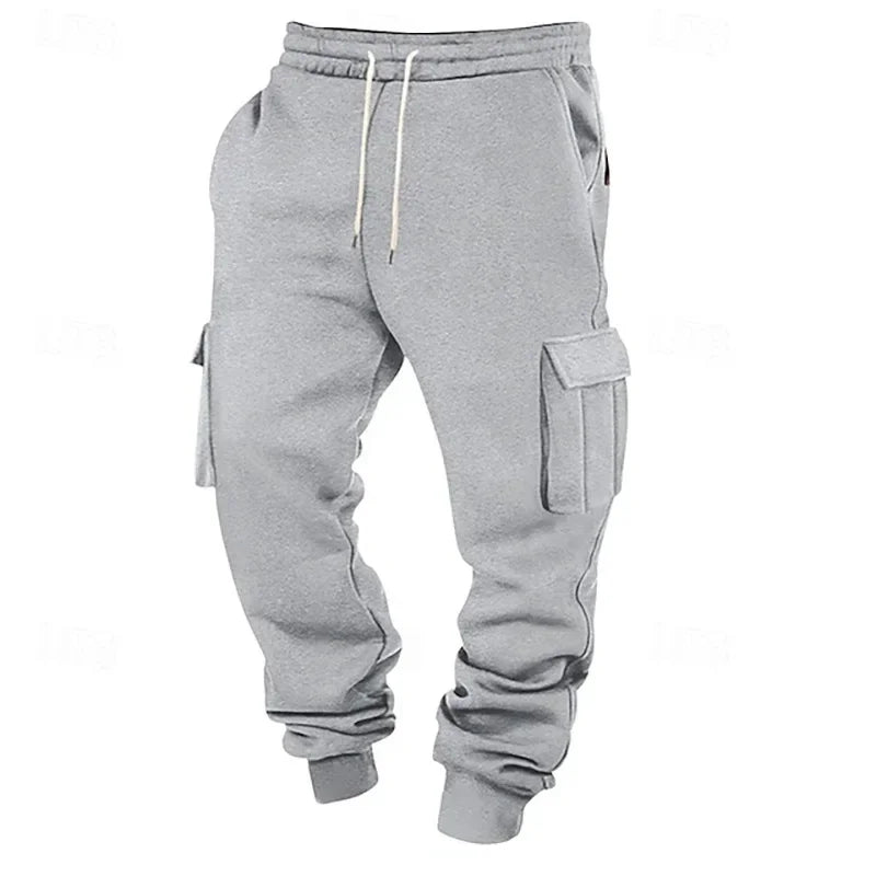 Men Multi-Pocket Workwear Sports Long  Pants