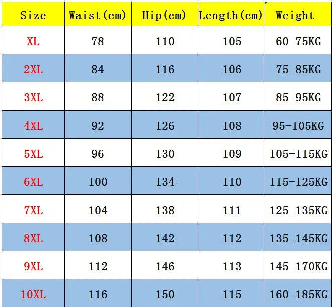 10XL Oversize Casual Pants Men Plus Size Camouflage Trousers Loose Wide Leg Baggy Streetwear Pants Man Big Size Clothing Pants