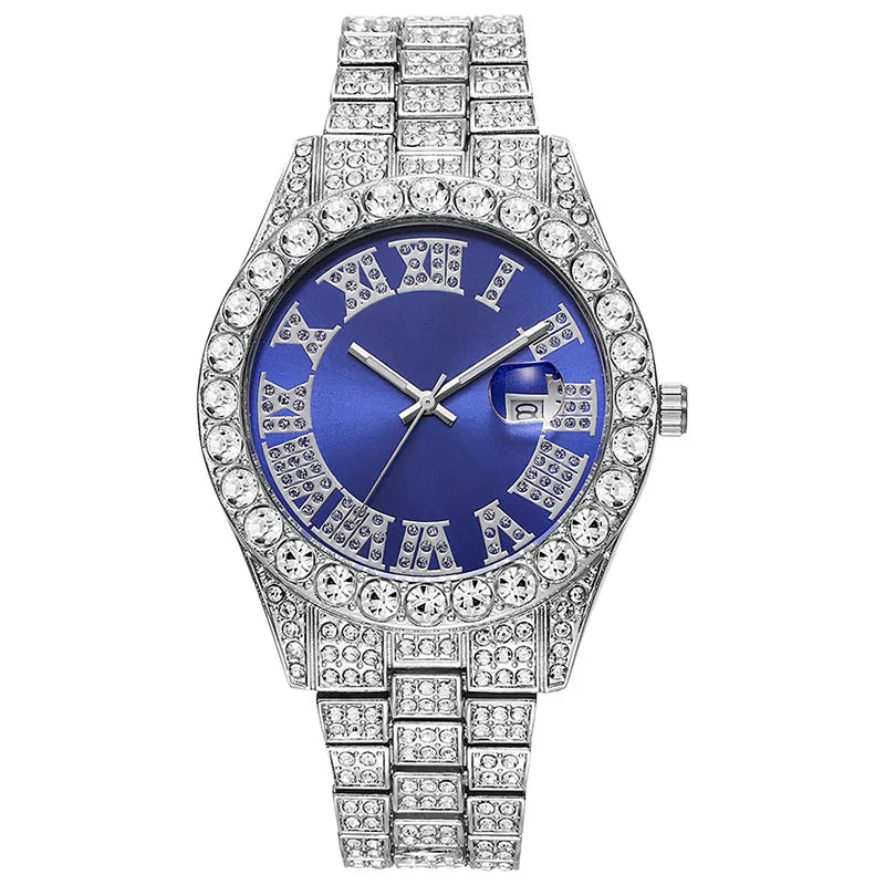 Diamond Gold Quartz Watch