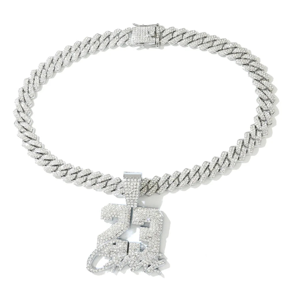 Hip Hop Number 23 Pendant Necklace