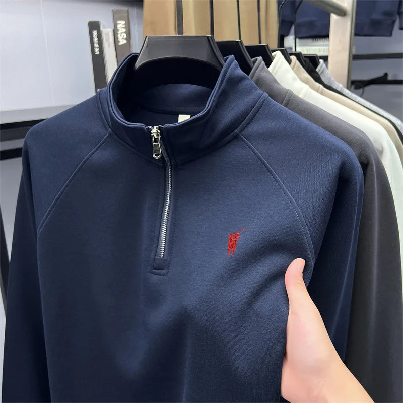 Men’s polo Half zip hoodie