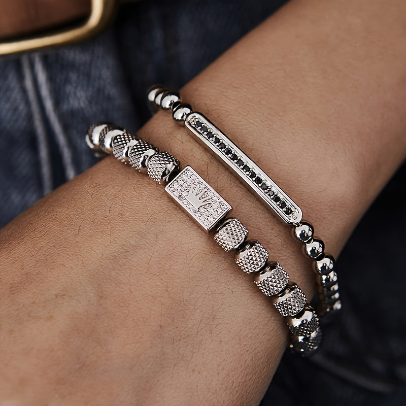 crown pattern bracelet