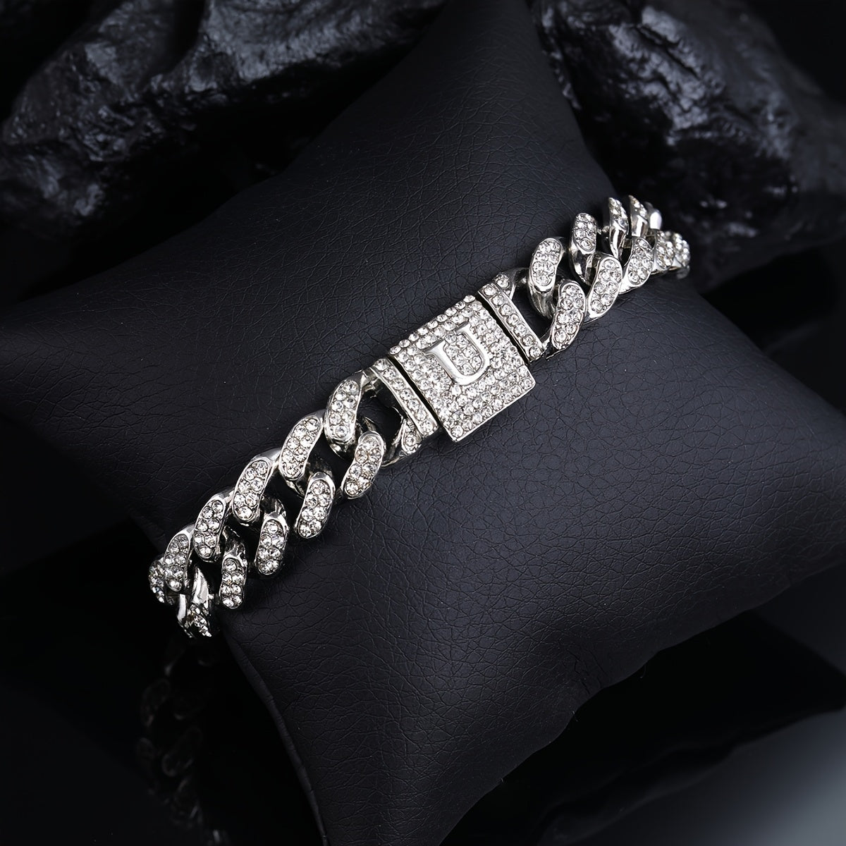 Hip Hop Style Initial Letter Bracelet