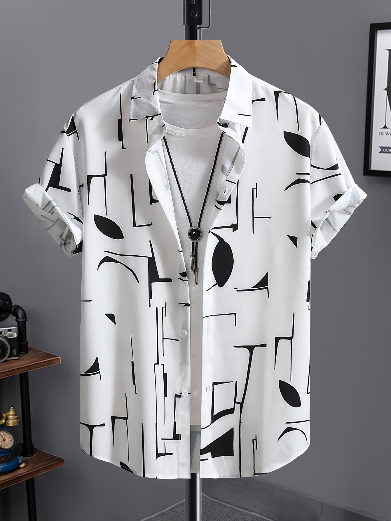 Men's Summer Short Sleeve Dress Shirt