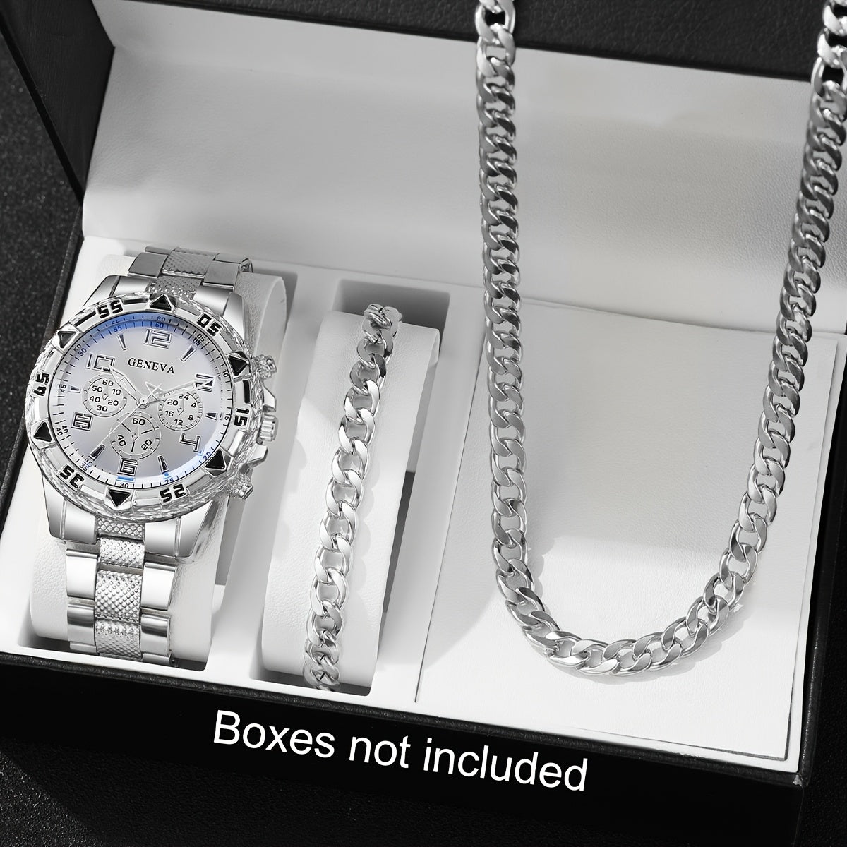 3pcs Set of Stylish Quartz Watches for Men.