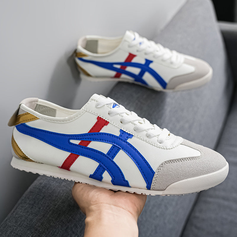 2025 New Korean Style Men'S Slip-On Sneakers - Vibrant Yellow & Black Low-Top Casual Shoes with Synthetic Synthetic Faux Upper, Modern Sneakers, Men Trainer Size, Onitsuka Sneaker, Onitsuka Shoe, Sneaker Man, Sports Sneaker M